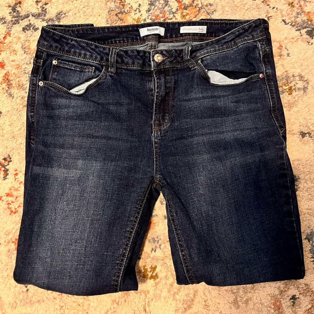 Kensie effortless ankle skinny jeans - size 12/31